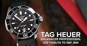 The TAG Heuer Aquaracer Professional 300 Tribute to Ref. 844 revitalizes TAG s first diver