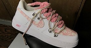 Pink Dior Air Force 1 Custom