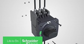 EasyPact MCCB EZC 100A Direct Rotary Handle Installation | Schneider Electric Support