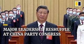 China’s 20th party congress concludes with bigger than expected leadership reshuffle