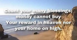 Count Your Blessings Lyrics Video Praise and Worship Song