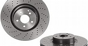 Brembo 09.C943.11 UV Coated vented drilled Front Brake Rotor MERCEDES-BENZ OE# A2204211912