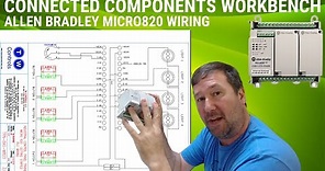 How to wire Allen Bradley Micro820 PLC Inputs and Outputs