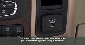 Electrical Power Outlets-Using the 12V power supply electrical plug on 2017 Ram Chassis Cab