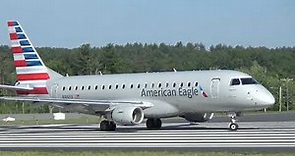 American Eagle Embraer ERJ-175 Takeoff (KMHT)