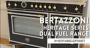 Bertazzoni 48in Heritage Series Dual Fuel Range #HERT486GDFSNET