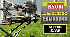 RYOBI 12 Sliding Compound Miter Saw with LED TSS121
