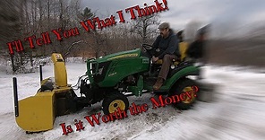 John Deere 1025R Front Mount Snowblower Review | Watch Before You Buy!