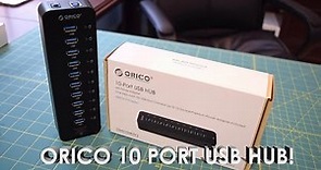 ORICO 10 Port USB 3.0 Hub Unboxing, Overview, Teardown, Test (VL812 Chipset)