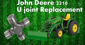 John Deere 2210 driveline Ujoint Replacement and Greaseing