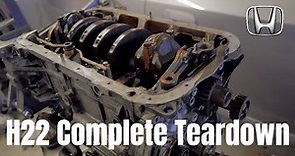 Prelude H22 Complete Detailed Engine Teardown (blown engine)
