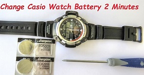 How To Change Casio Watch Batteries In Two Minutes!