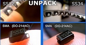 SS12 (1N5817) and SS34 (1N5822) SMD unpack and TEST!