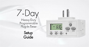 Setup Guide | Programmable Digital Plug-In Timer | TOPGREENER TGT02