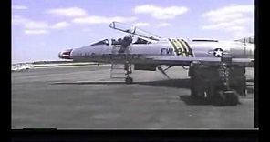 The last F100 Super Sabre flight F-100