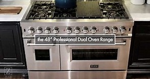 The ZLINE 48 Professional Series Dual Fuel Kitchen Range