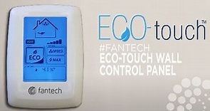 ECO-Touch Wall Control Panel for your Fresh Air Appliance (H/ERV) #fantech