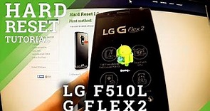 Hard Reset LG F510L G Flex 2 - factory reset using settings