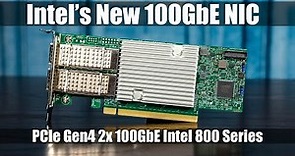 New Intel Ethernet 800/ E810 Series 2x 100GbE NICs