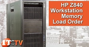 HP Z840 Workstation - Memory Configurations