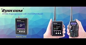 SURECOM SF401 Portable Frequency Counter - How to use and Test