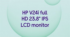 HP V24i Full HD 23.8 IPS LCD Monitor - Black - Product Overview