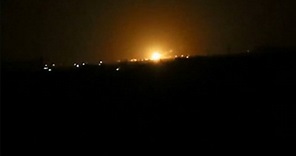 Raw: Large Explosion Shakes Damascus, Syria