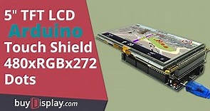 Arduino Tutorial: 5 TFT LCD Display RA8875 Module Touch Screen Shield 480x272 with Arduino Due