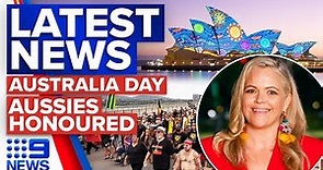 Australia Day celebrations unfold, Australia of the Year announced | 9 News Australia