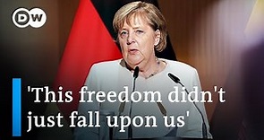 Merkel gives final German Unity Day address as chancellor | DW News