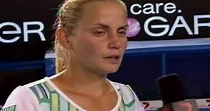 Jelena Dokic oncourt interview after her AO09 R3 win