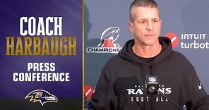 John Harbaugh Discusses AFC Championship Loss | Baltimore Ravens