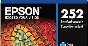 EPSON 252 DURABrite Ultra Ink Standard Capacity Color Combo Pack (T252520-S) Works with WorkForce WF-3620, WF-3640, WF-7110, WF-7610, WF-7620, WF-7710, WF-7720, WF-7210