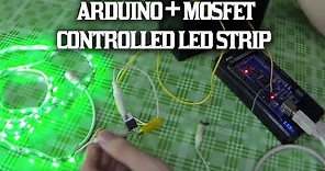 Control 12v LED strip from Arduino using a Mosfet