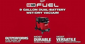 Milwaukee® M18 FUEL™ 9 Gallon Dual-Battery Wet/Dry Vacuum