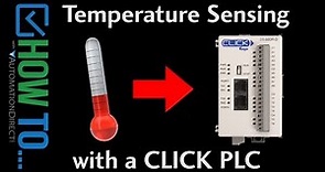 How To Sense Temperature with a CLICK PLC from AutomationDirect