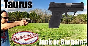 Taurus 709 SLIM Concealed Carry 9mm Pistol Review: Junk Or A Bargain?