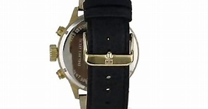 Tommy Hilfiger Men s 1790893  Casual Sport Black Leather Multi-Eye Watch