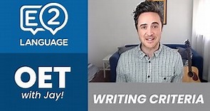 OET Writing Criteria BREAKDOWN with Jay!