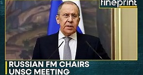 Russia s Foreign Minister Sergey Lavrov chairs UNSC meeting, speaks on maintaining world peace