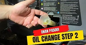 Onan P4500i Inverter Portable Generator - Oil Change Step 2