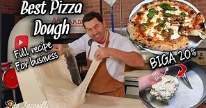 How To Make Best PIZZA DOUGH for Your Business (Full Recipe-BIGA)