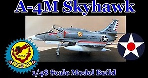 Building the Hasegawa 1/48th Scale A-4M Skyhawk Light Attack Fighter