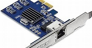 TRENDnet 2.5GBase-T PCIe Network Adapter, TEG-25GECTX, Converts a PCIe 2.0 or Later Slot into a 2.5G Ethernet Port, 802.1Q VLAN Tagging, Standard & Low-Profile Brackets Included, Windows Support