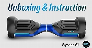 Unboxing and Instruction for Gyroor Swift G1/T580, 6.5 inch Two-Wheel Electric Scooter