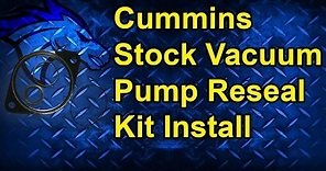 How to Reseal a Stock Vacuum Pump: 94-02 Dodge Cummins 5.9L #diesel #cummins #dodge #howto #fyp