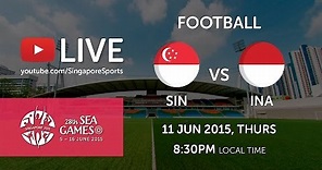 Football Singapore vs Indonesia (Jalan Besar Stadium Day 5) | 28th SEA Games Singapore 2015