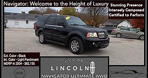 2004 Lincoln Navigator Ultimate 4X4 Black Monochrome | The Ultimate Lap of Luxury | In-Depth Review