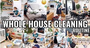 WHOLE HOUSE CLEAN WITH ME!🏠 WEEKLY CLEANING ROUTINE | 2024 CLEANING MOTIVATION