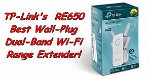 TP-Link RE650, Wall-Plug Dual-Band AC2600 Wi-Fi Range Extender.